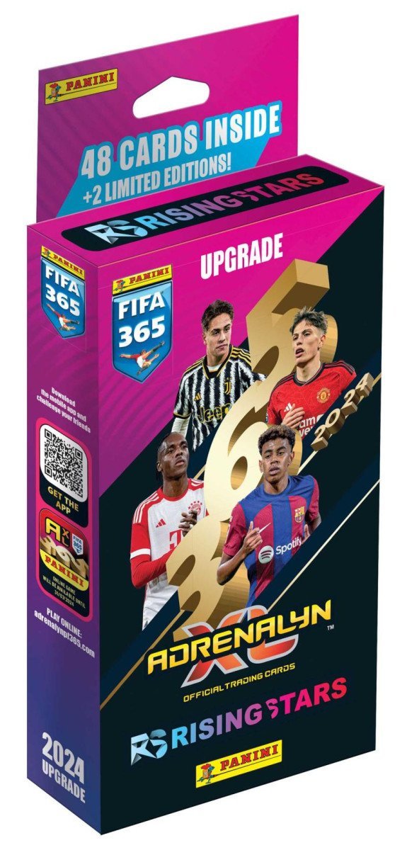 Levně Panini FIFA 365 2023/2024 Rising Stars - Adrenalyn karty (Upgrade)
