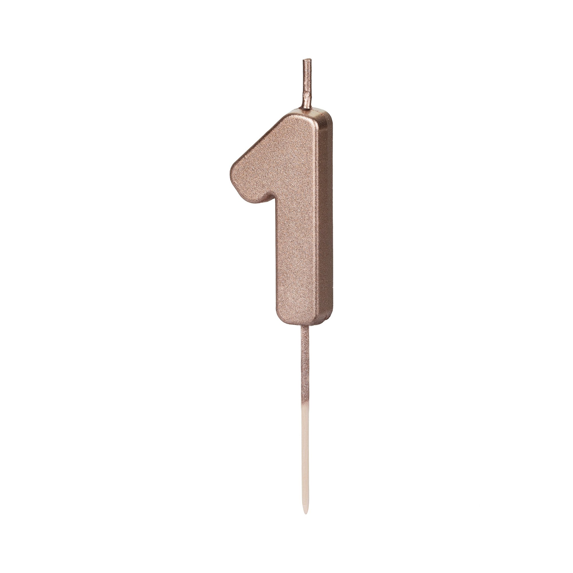 Product detail of Svíčka dortová rose gold číslo 1 - Albi