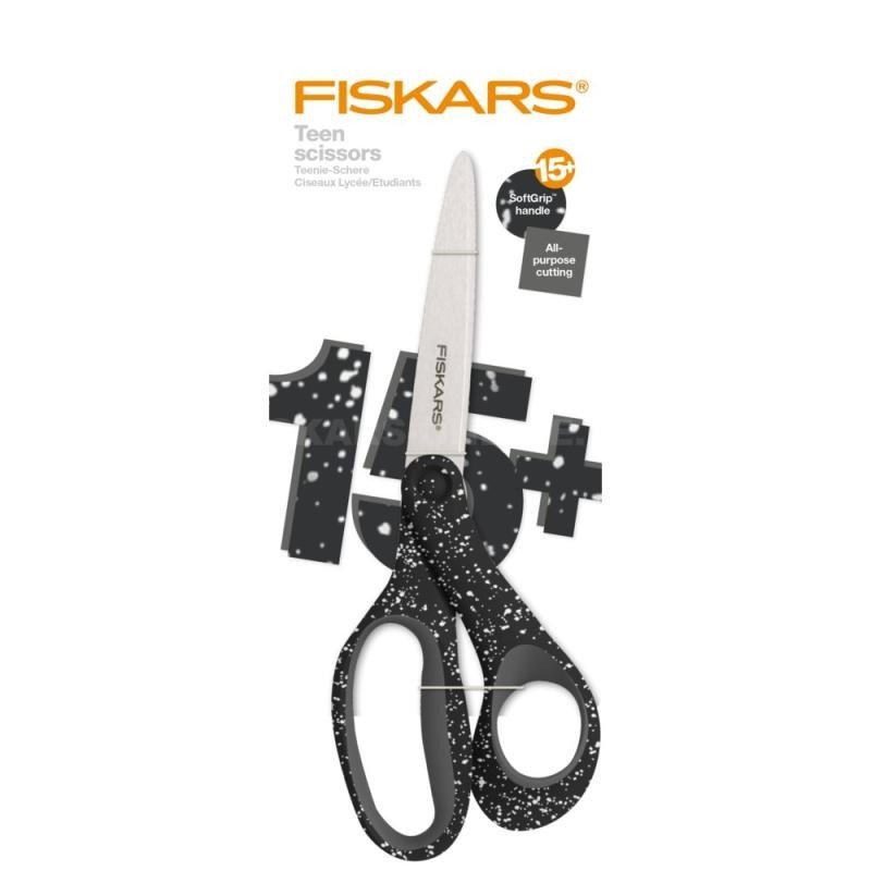 Levně Fiskars Nůžky pro teenagery 20 cm, kropenatá černá