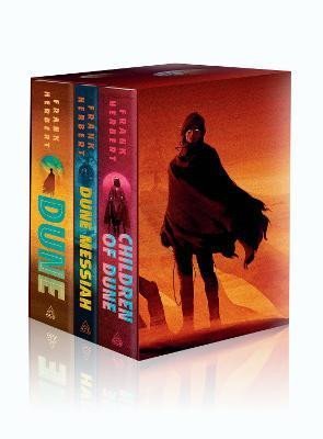 Levně Frank Herbert´s Dune Saga 3-Book Deluxe Hardcover Boxed Set: Dune, Dune Messiah, and Children of Dune - Frank Herbert