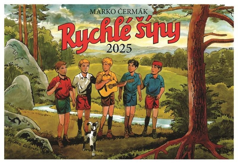 Levně Kalendář 2025 Rychlé šípy - nástěnný - Marko Čermák