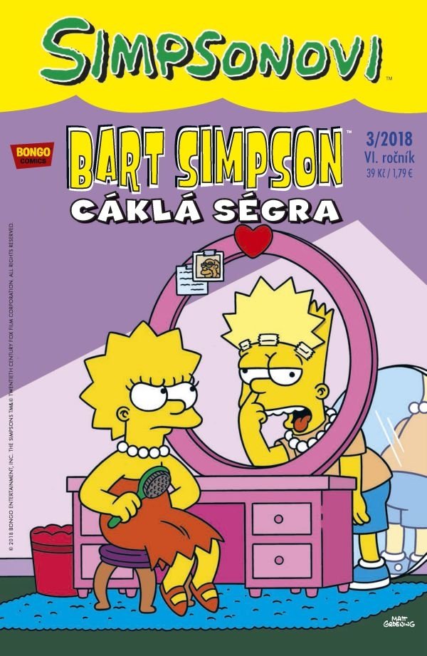 Simpsonovi - Bart Simpson 3/2018 - Cáklá ségra - Matthew Abram Groening