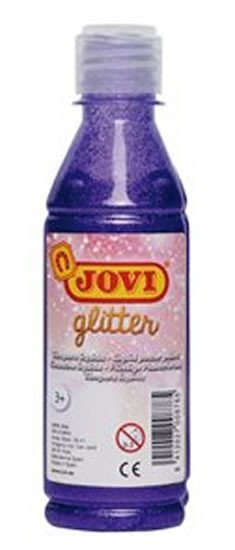 Levně JOVI temperová barva glittrová 250 ml v lahvi fialová