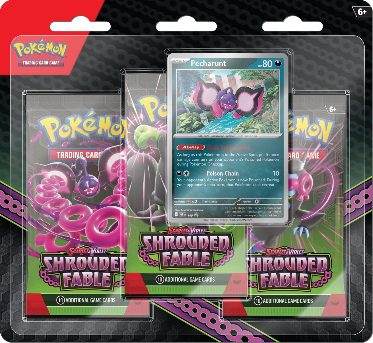 Levně Pokémon TCG: Scarlet &amp; Violet 6.5 Shrouded Fable - 3 Blister