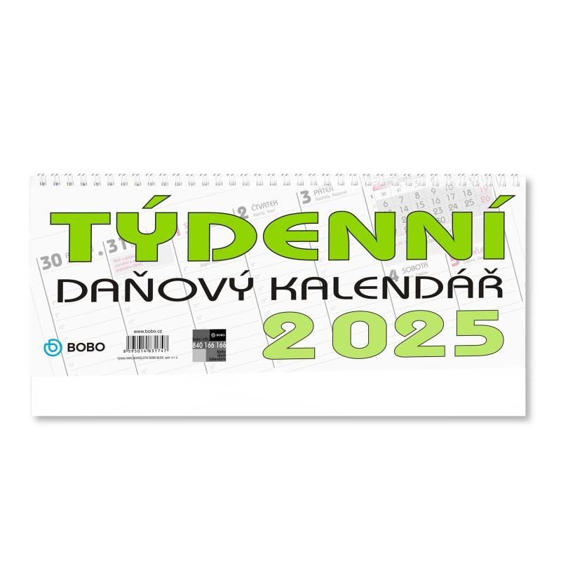 Levně BOBO Stolní daňový kalendář 2025