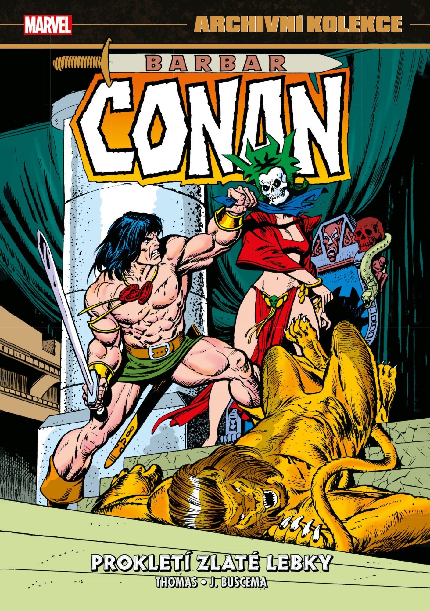 Archivní kolekce Barbar Conan 3 - Prokletí zlaté lebky - Roy Thomas
