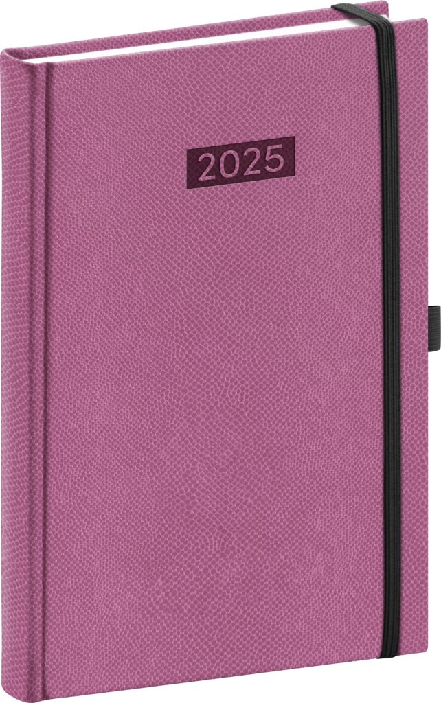 Levně NOTIQUE Denní diář Diario 2025, růžový, 15 x 21 cm
