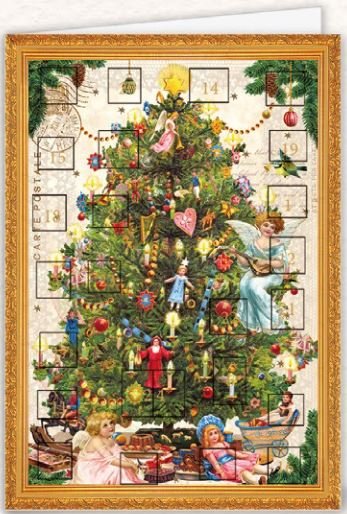 Levně QUIRE PUBLISHING Přání adventní kalendář WF452 QP - vánoční