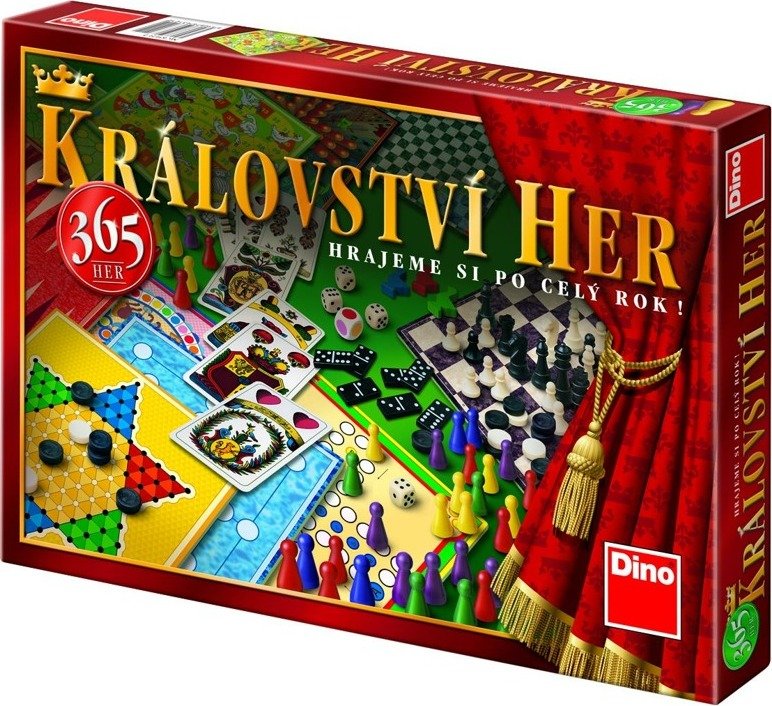 Království 365 her - soubor her společenská hra v krabici 43x30x5cm - Dino Park