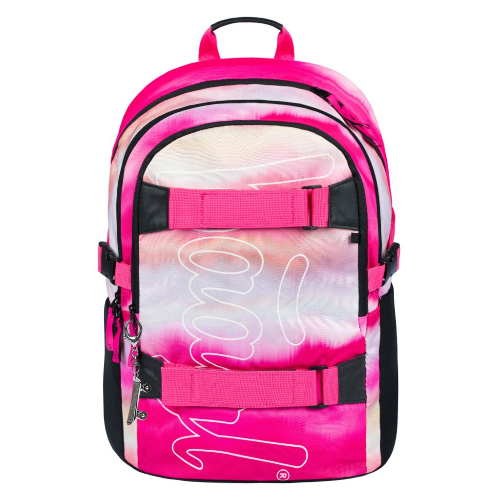 Levně BAAGL Školní batoh Skate Pink Stripes