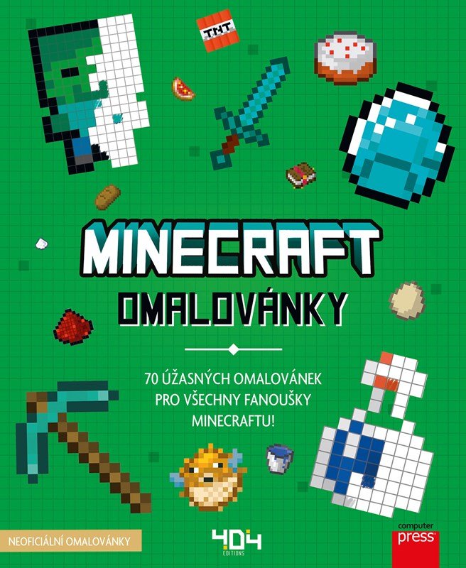 Levně Minecraft omalovánky - 70 úžasných omalovánek pro fanoušky Minecraftu!, 2. vydání - kolektiv