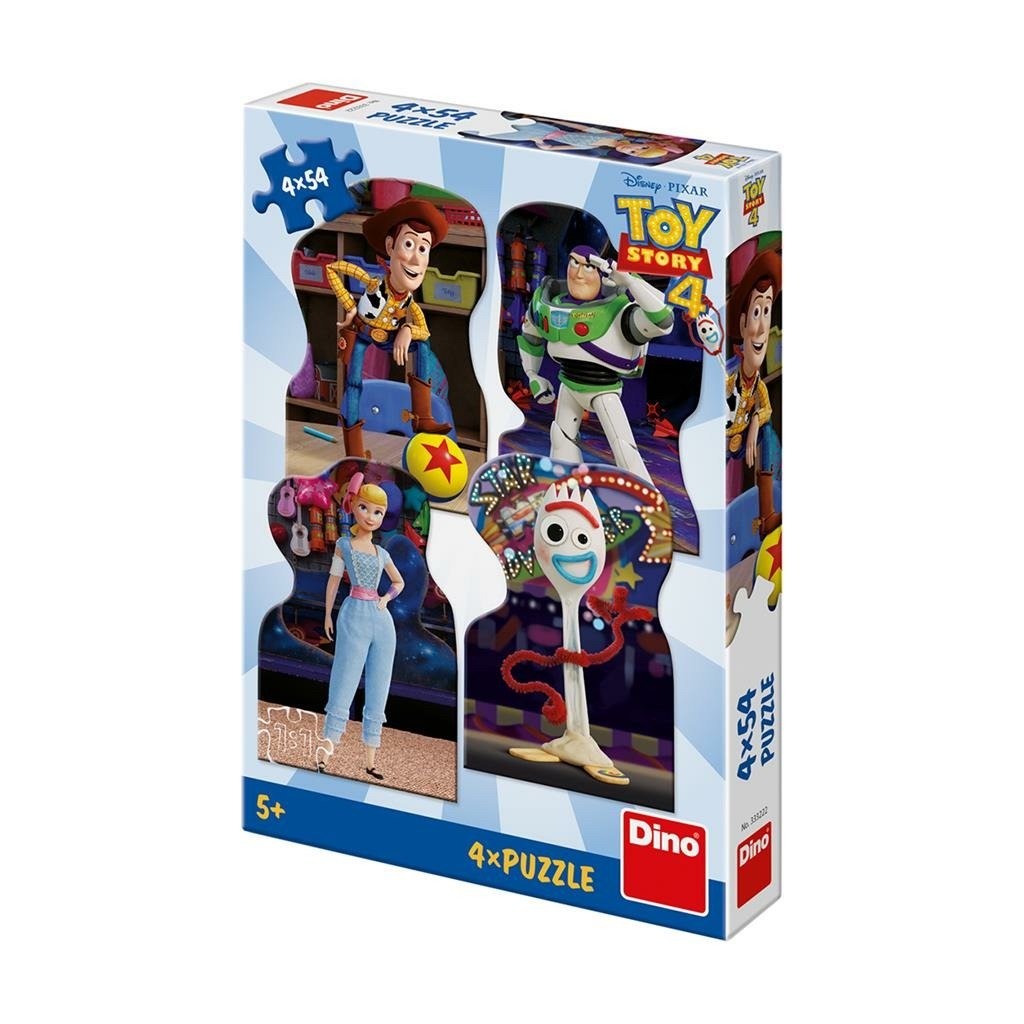 Puzzle Toy Story 4 Kamarádi 4x54 dílků - Dino