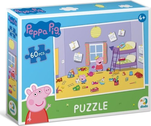Levně Puzzle Prasátko Peppa: Hrátky v pokojíčku 60 dílků