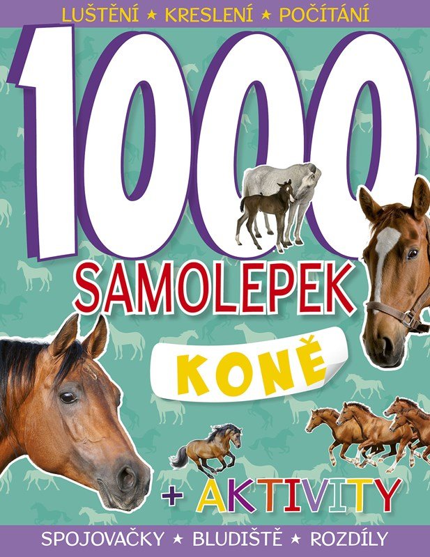 Levně 1000 samolepek – Koně - kolektiv.