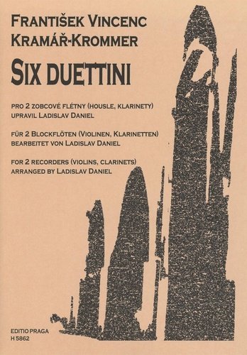 Six duettini pro dvě zobcové flétny - František Kramář-Krommer