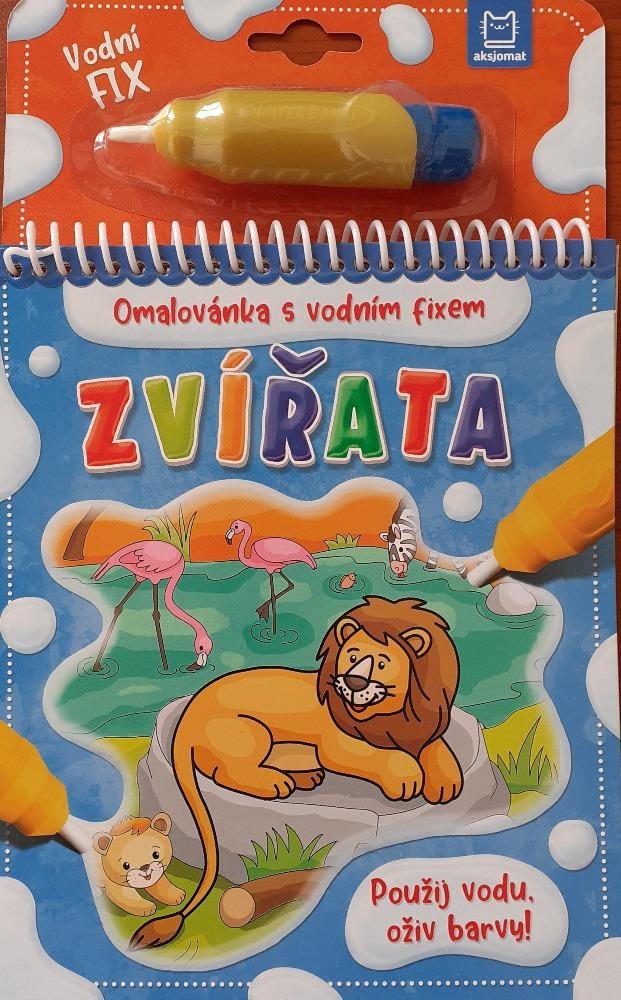 Levně Zvířata - Omalovánka s vodním fixem - Barbara Wierzchowska