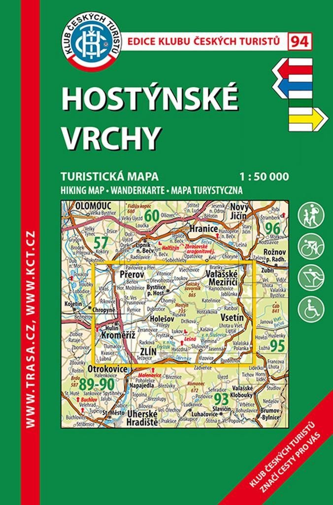 Levně KČT 94 Hostýnské vrchy 1:50 000 / 6.vydání 2014