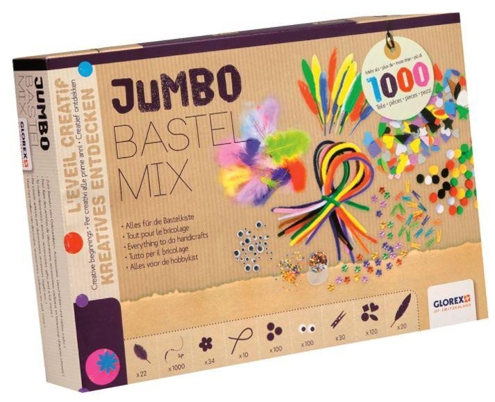 Glorex Jumbo kreativní sada - základní 1000 ks