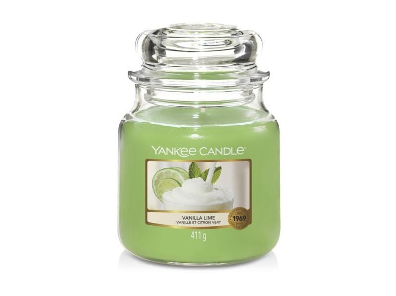 Levně YANKEE CANDLE Vanilla Lime svíčka 411g