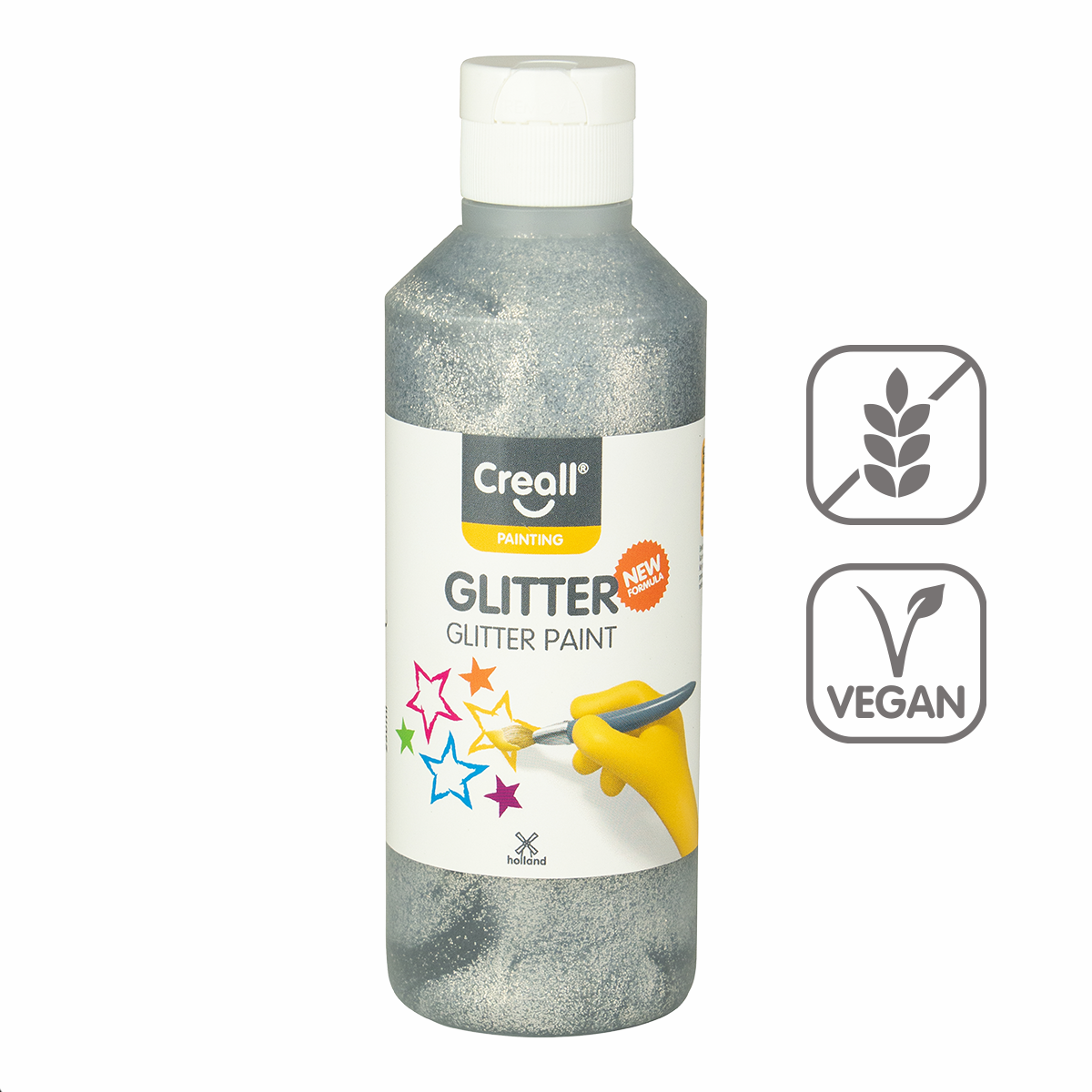 Product detail of Creall barva Glitter, 250 ml, stříbrná