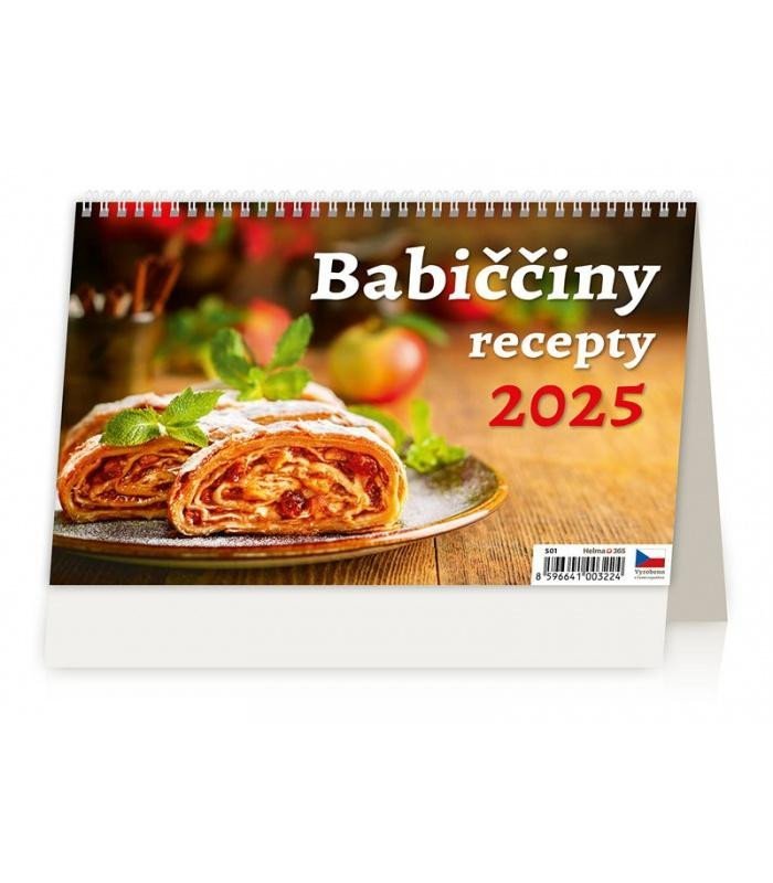 Levně Kalendář stolní 2025 - Babiččiny recepty
