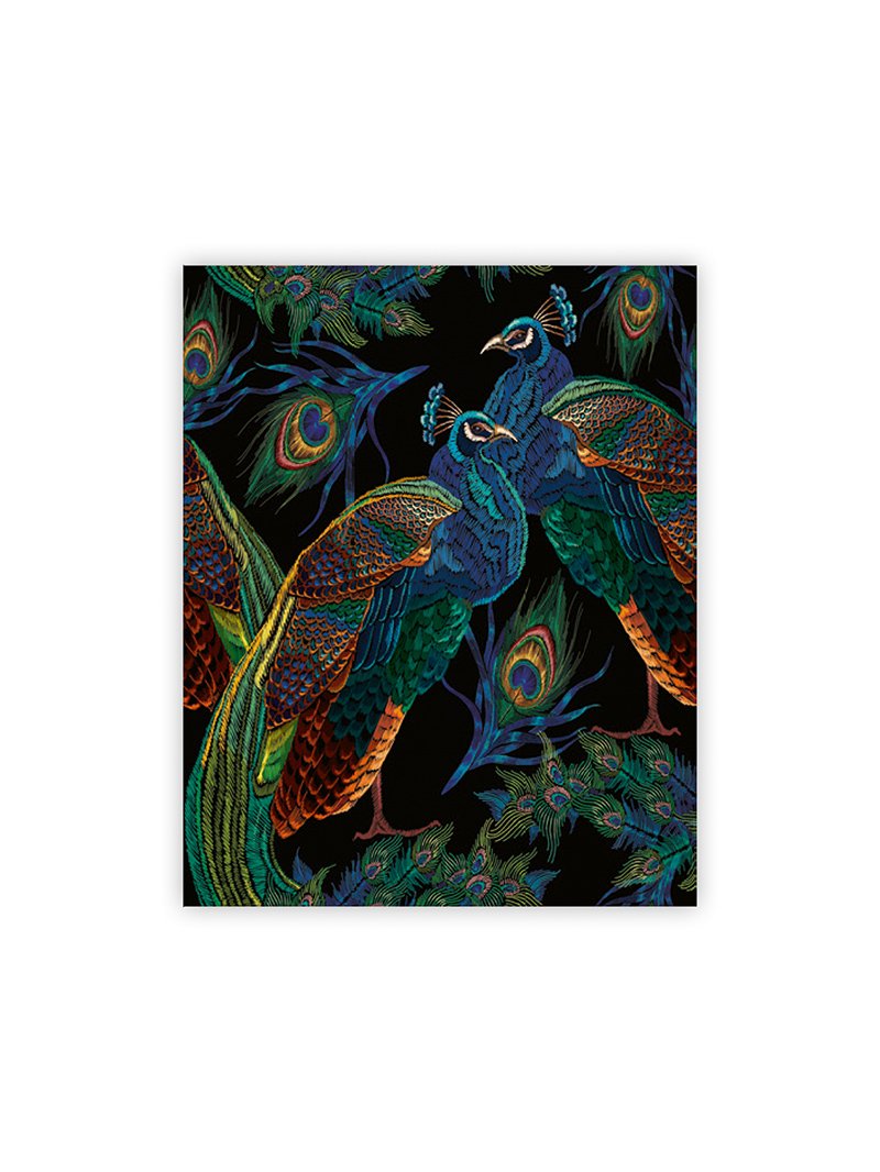 Levně Obraz dřevěný: Peacocks, 450x520