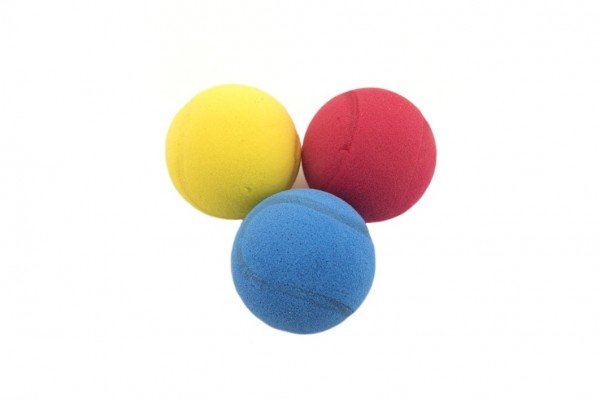 Levně Soft míč na soft tenis pěnový průměr 7cm 3 barvy