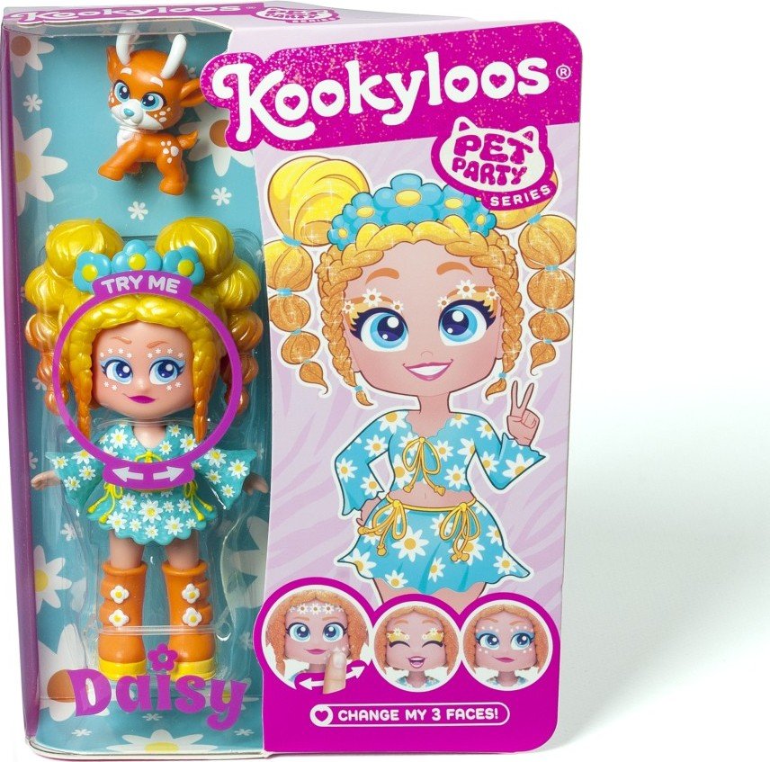 Panenka se zvířátek KookyLoos Pets Party - Alltoys