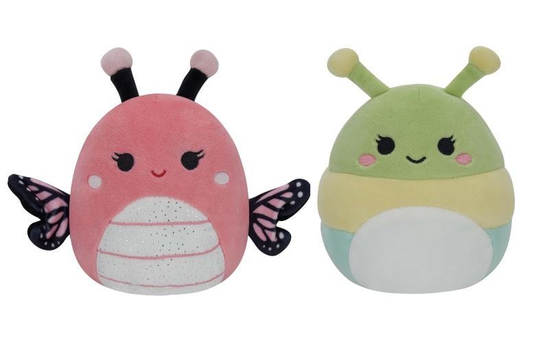 Levně Squishmallows 2v1 - housenka Rutabaga a motýl Andreina 13 cm