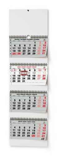 Levně Čtyřměsíční skládaný kalendář 2024 - nástěnný kalendář