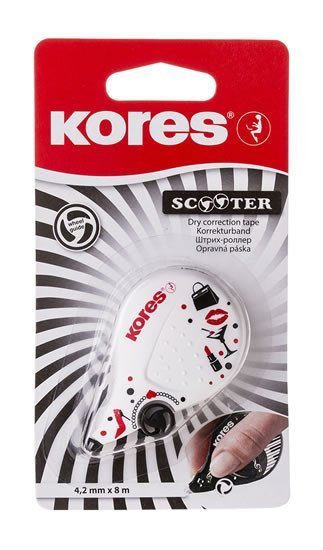 Kores SCOOTER BLACK WHITE, mix 4,2 mm x 8 m