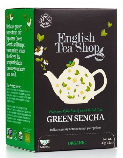 Levně English Tea Shop Čaj Zelený Japonská Sencha, 20 sáčků
