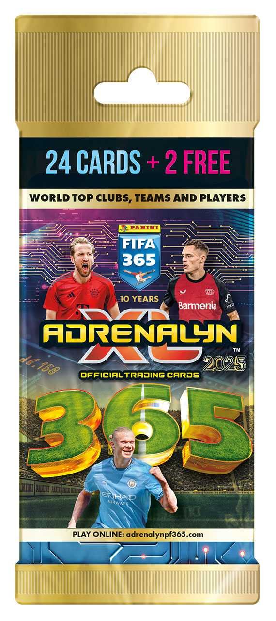 Levně PANINI FIFA 365 2024/2025 - ADRENALYN karty - FATPACK