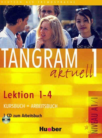 Levně Tangram aktuell 1: Lektion 1-4: Kursbuch + Arbeitsbuch mit Audio-CD - kolektiv autorů