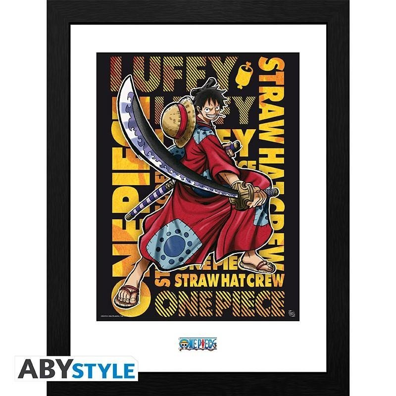 Levně One Piece Zarámovaný plakát - Luffy in Wano Artwork