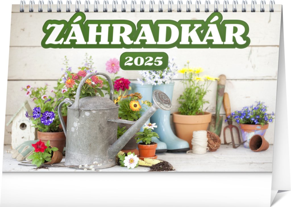 NOTIQUE Stolový kalendár Záhradkár 2025, 23,1 x 14,5 cm