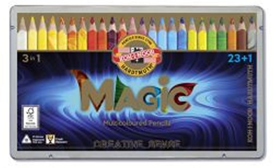 Levně Koh-i-noor pastelky MAGIC multibarevné 23+1 ks v sadě
