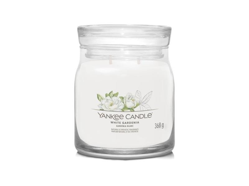 Levně YANKEE CANDLE White Gardenia svíčka 368g / 2 knoty (Signature střední)