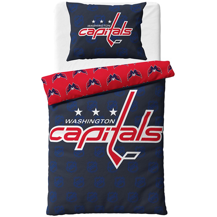 Levně Hokejové povlečení NHL Washington Capitals Shields Velikost: 140x200 + 70x90 cm