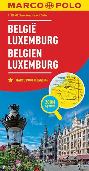 Levně Belgie/Lucembursko1:300T/mapa(ZoomSystem)MD