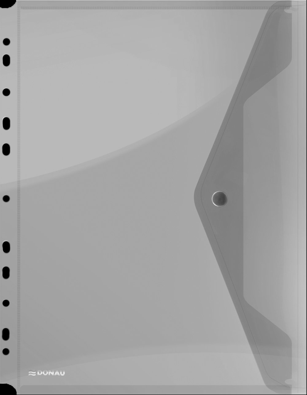 Levně DONAU obálka s drukem průhledná, A4, euroděrování, PP, kouřová - 4ks