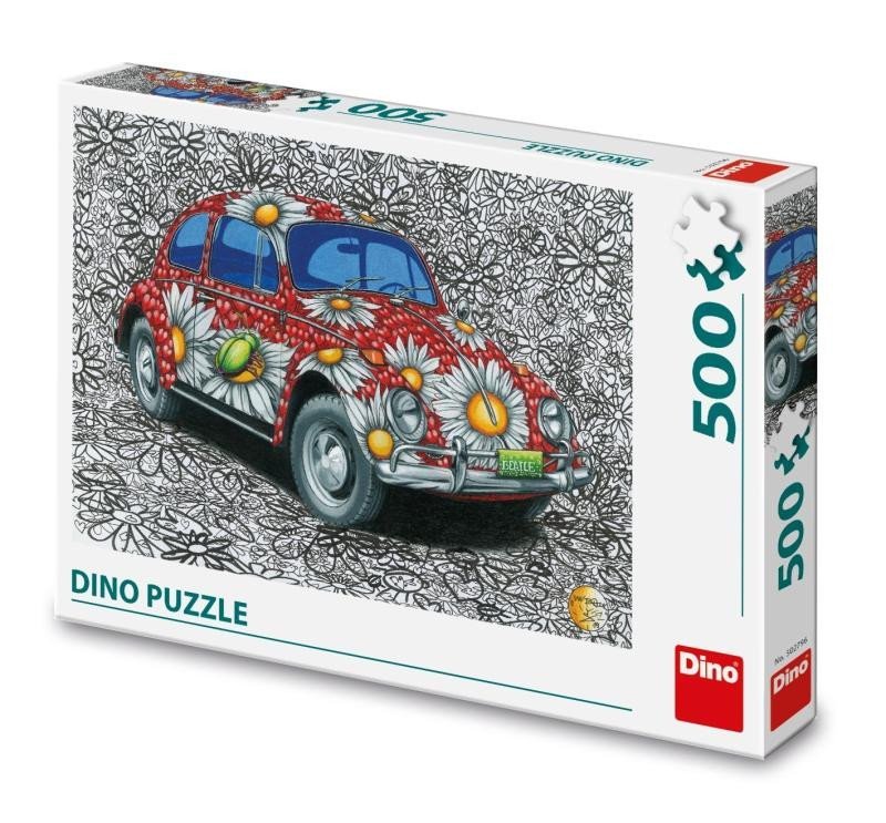 Levně Puzzle Malovaný VW Brouk 500 dílků