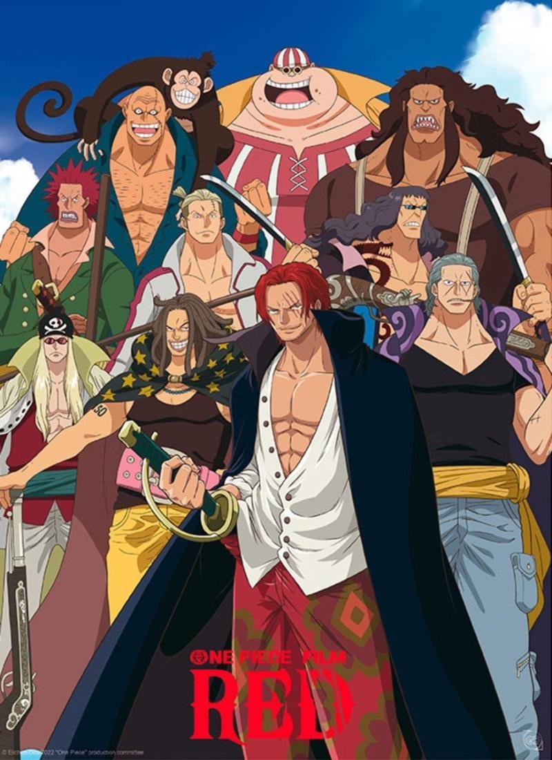 Levně One Piece: Red Plakát - Red Hair Pirates 52 x 38 cm