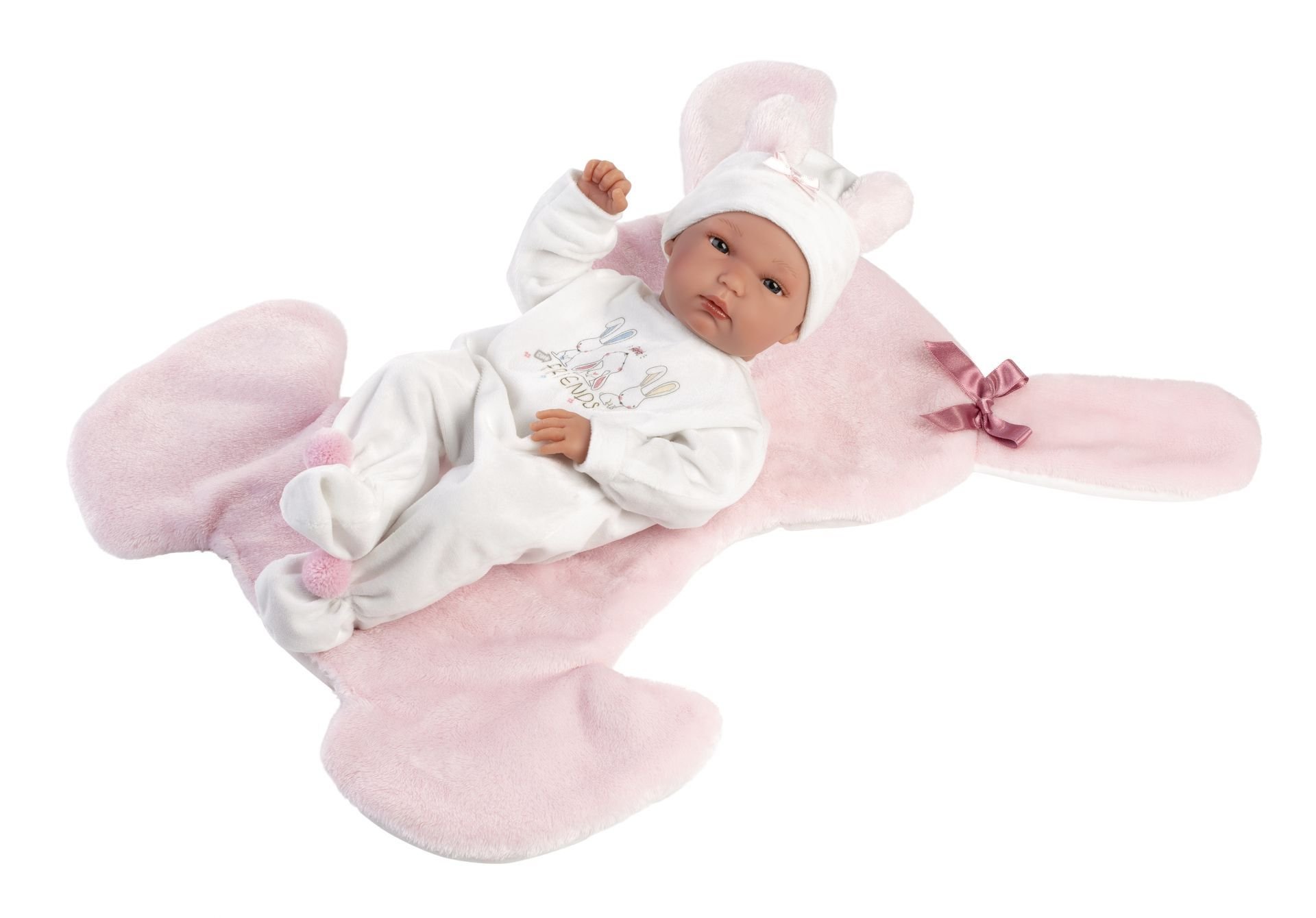 Levně Llorens 63598 NEW BORN HOLČIČKA - realistická panenka miminko s celovinylovým tělem - 35 cm