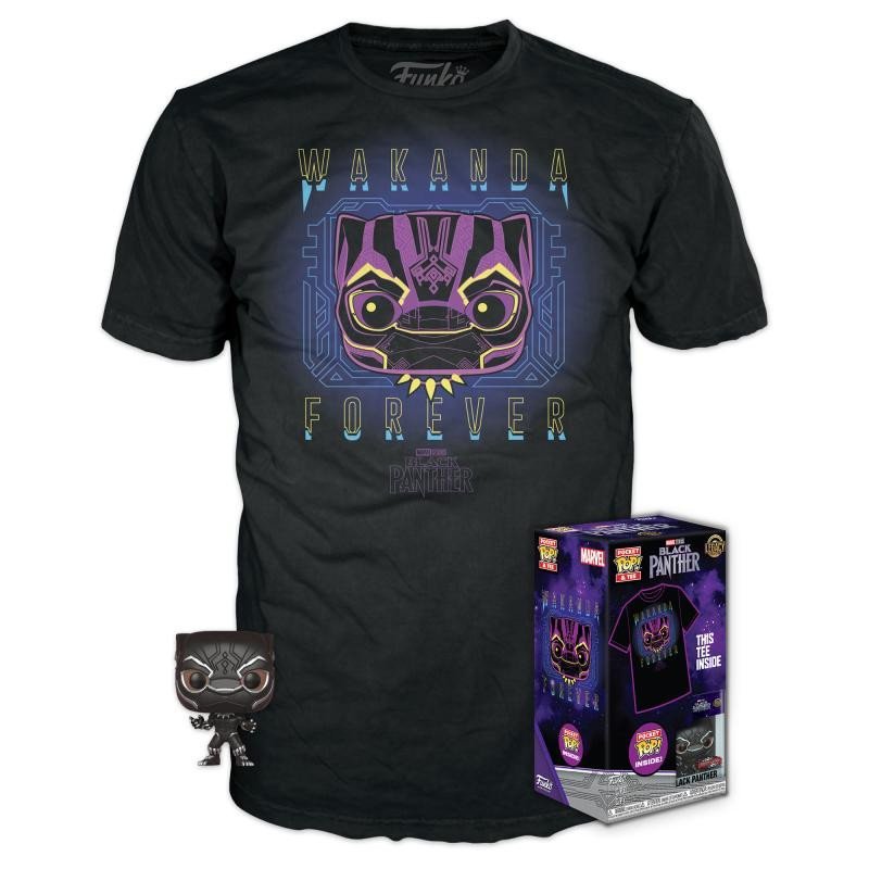 Levně Funko pocket POP &amp; Tee: Marvel - Black Panter (velikost L)