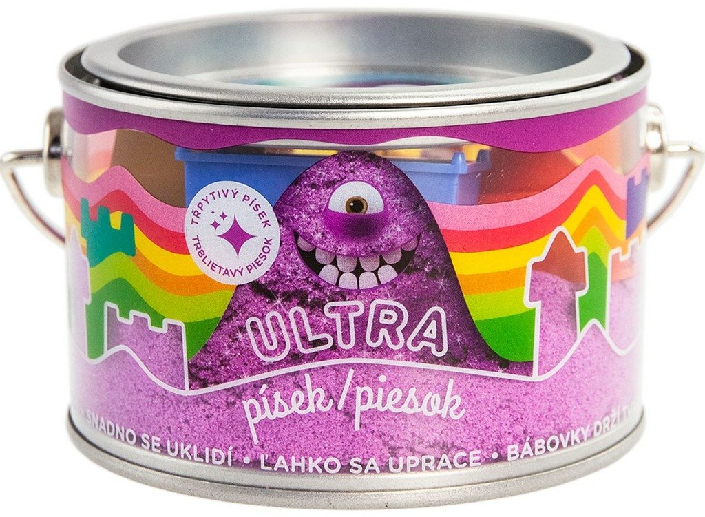 Ultra písek s glitry - fialový 200g - EPEE