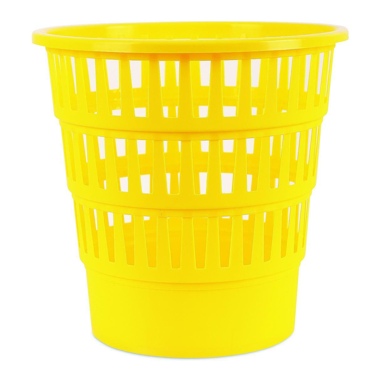 Office Products odpadkový koš perforovaný, 16 l, PP, žlutý