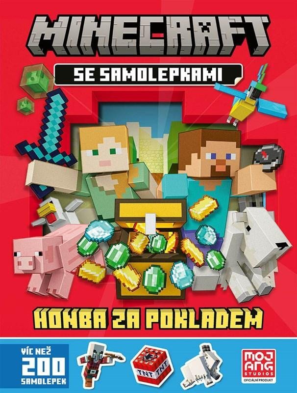 Levně Minecraft - Honba za pokladem se samolepkami - kolektiv autorů