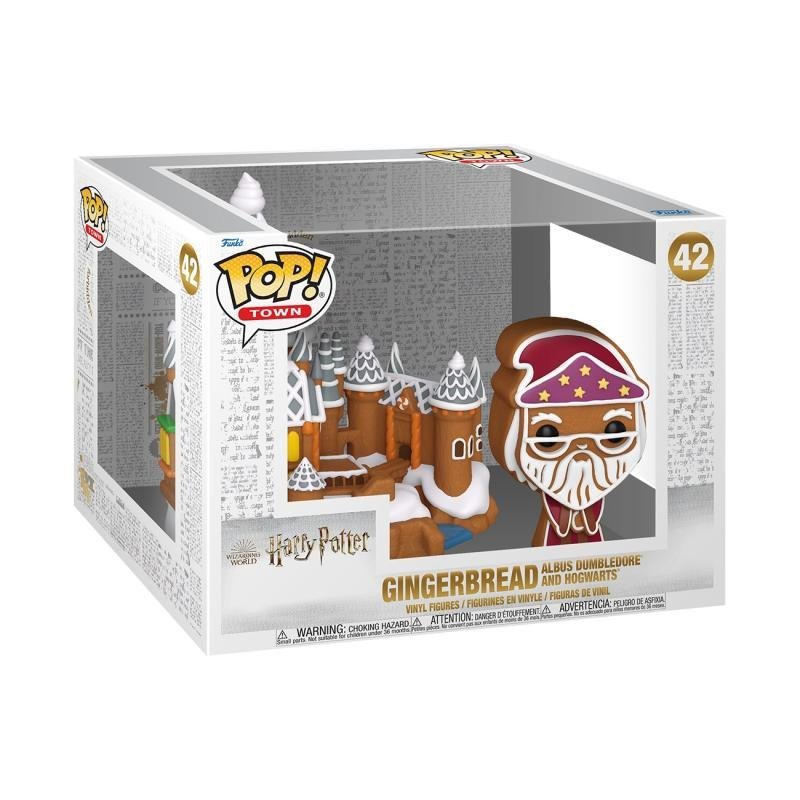 Levně Funko POP Town: Gingerbread - Dumbledore &amp; Hogwarts