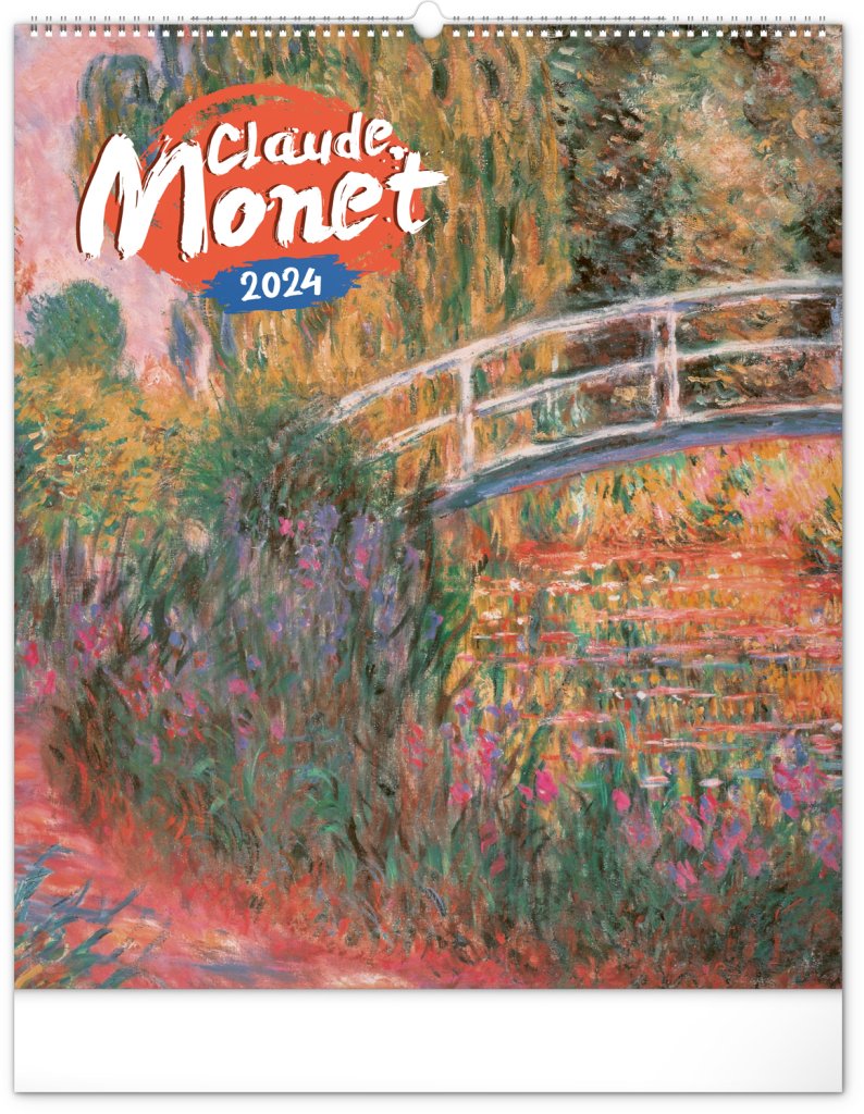 Levně Kalendář 2024 nástěnný: Claude Monet, 48 × 56 cm
